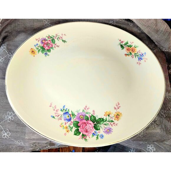 Bavarian LDB Co. Oval Serving Plate, a vintage gem graced - Picture 2 of 3